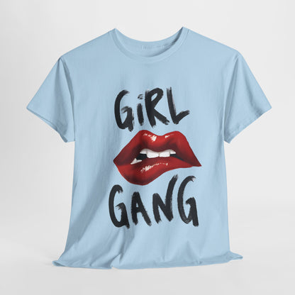 Girl Gang Lips Graphic T-Shirt,Fierce Girl Gang Tee,Bold Girl Gang Lip Print T-Shirt, Empowered Girl Gang Shirt, Sassy Girl Gang Graphic Tee