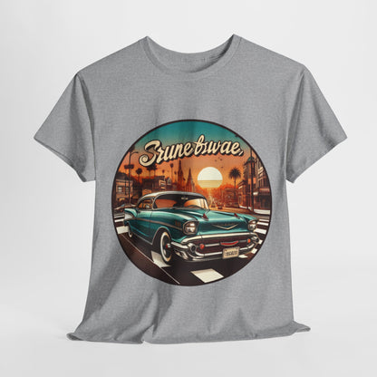 Vintage Car Classic T-Shirt,Black Canvas Classic Car Tee,Cruise in a Classic T-Shirt , Motor City Muscle Vintage Car Tee.