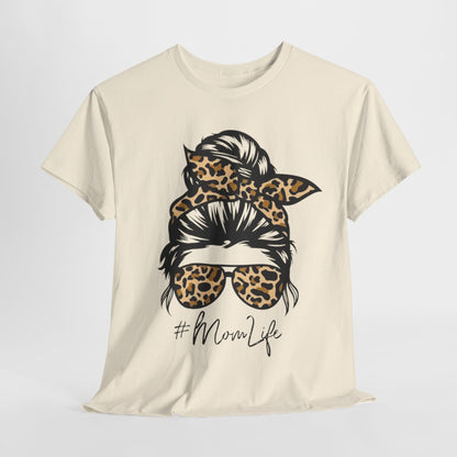 Rocking Mom Life, Sun's Out, Mom's Out. Sunglasses and Headband Tee, Glam Mom on the Go Leopard Print Mom Life Tee