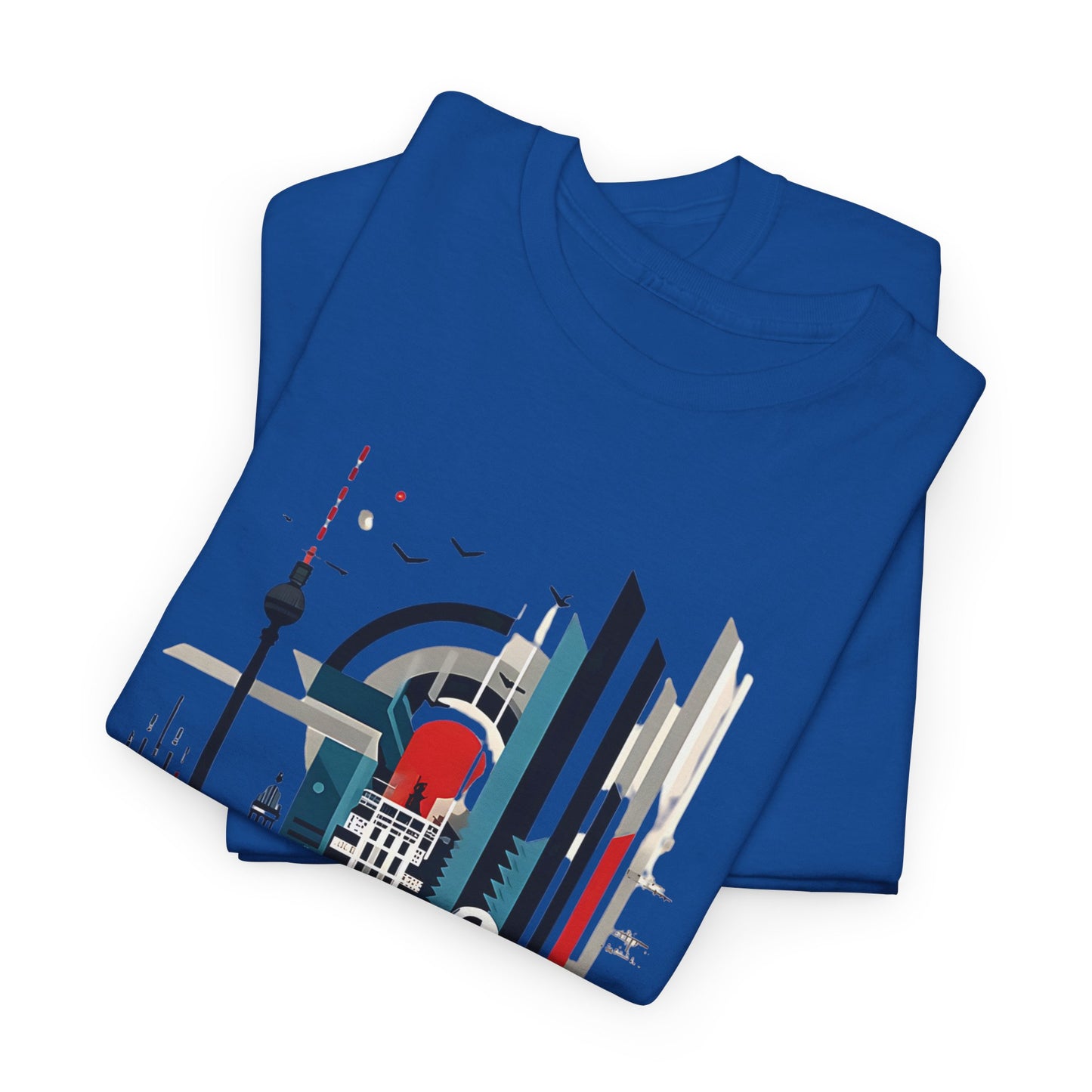 Berlin Cityscape Art Tee - Embrace Urban Elegance" "Explore Berlin's Iconic Landmarks with Our Graphic Tee Modern Berlin Skyline T-Shirt