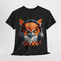 Cool DJ Owl Headphones Graphic Tee, Music Lover Owl with Headphones T-Shirt, Hipster Owl DJ Headphones Art Tee.