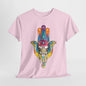 Hamsa Hand and Elephant Harmony T-Shirt, Lucky Charm Hamsa Hand and Elephant T-Shirt, World of Wonder Hamsa Hand and Elephant Journey T-Shirt