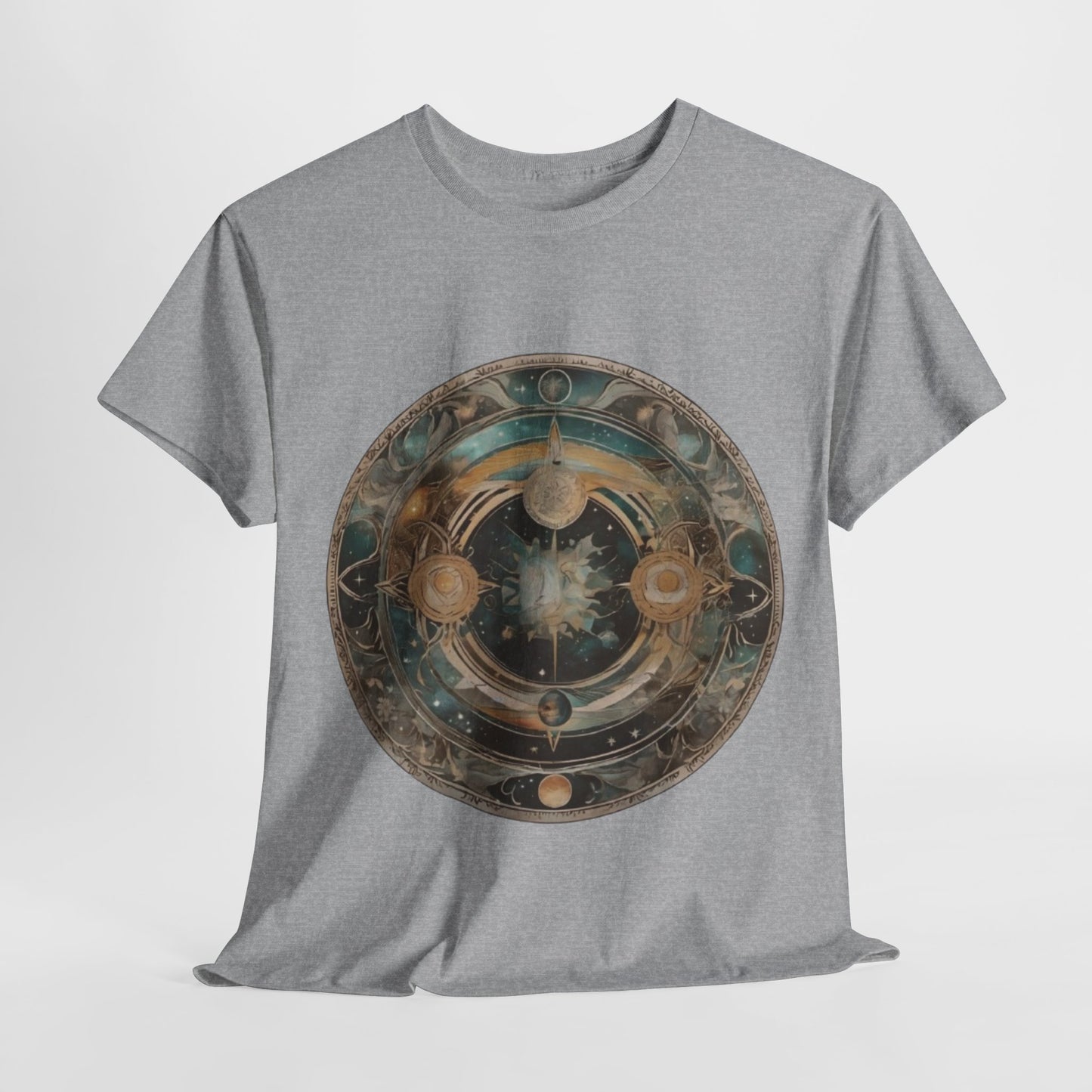 Celestial Mandala T-Shirt - Cosmic Art Design, Astral Map Tee - Mystical Universe Graphic, Galactic Compass T-Shirt