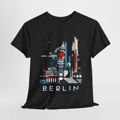 Berlin Cityscape Art Tee - Embrace Urban Elegance" "Explore Berlin's Iconic Landmarks with Our Graphic Tee Modern Berlin Skyline T-Shirt