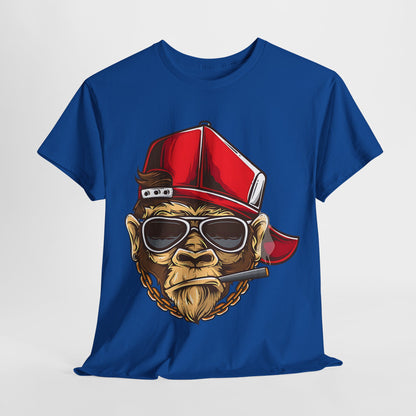 Hip Hop Ape Style T-Shirt, Cool Monkey Swag Graphic Tee, Funky Monkey Hipster Tee, Gangsta Monkey Chill Shirt, Urban Ape Swag Graphic Tee.