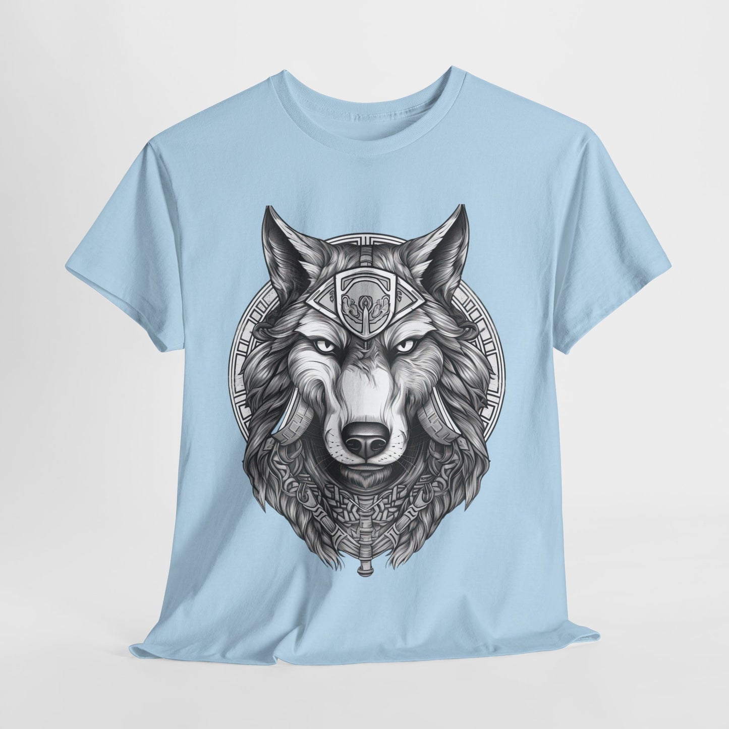 Galaxy Wolf: Howling at the Moon T-Shirt, Space Howler. Wolf in the Cosmos T-Shirt. Lone Wolf of the Stars Galactic Howl T-Shirt