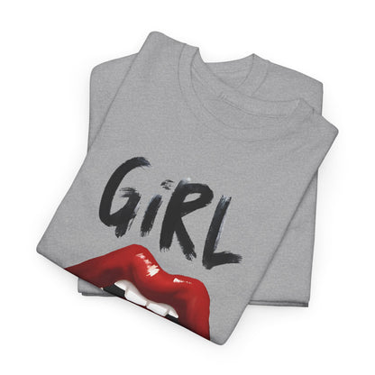 Girl Gang Lips Graphic T-Shirt,Fierce Girl Gang Tee,Bold Girl Gang Lip Print T-Shirt, Empowered Girl Gang Shirt, Sassy Girl Gang Graphic Tee