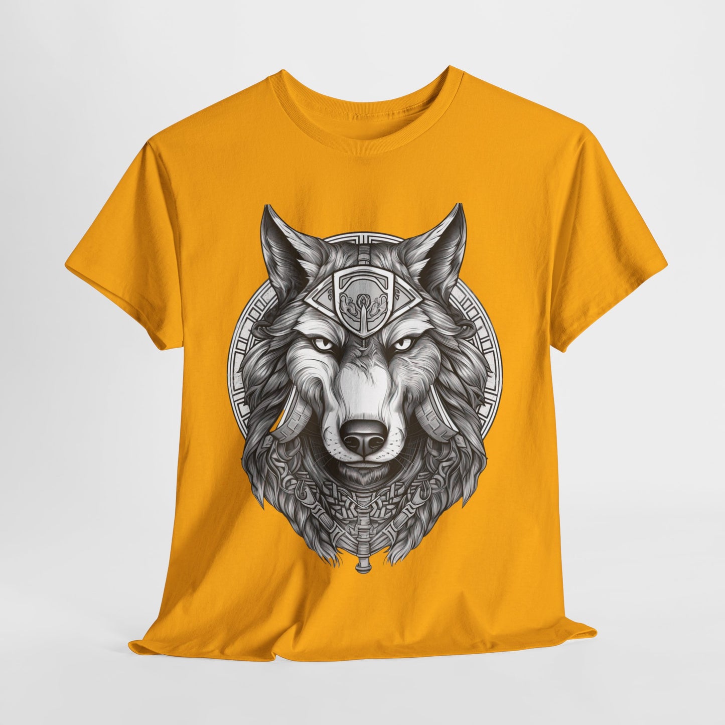 Galaxy Wolf: Howling at the Moon T-Shirt, Space Howler. Wolf in the Cosmos T-Shirt. Lone Wolf of the Stars Galactic Howl T-Shirt