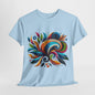 Colorful Swirl Art T-Shirt - Vibrant Abstract Design Tee, Rainbow Flourish Tee - Bold Abstract Graphic T-Shirt, Bright Abstract Swirls Shirt