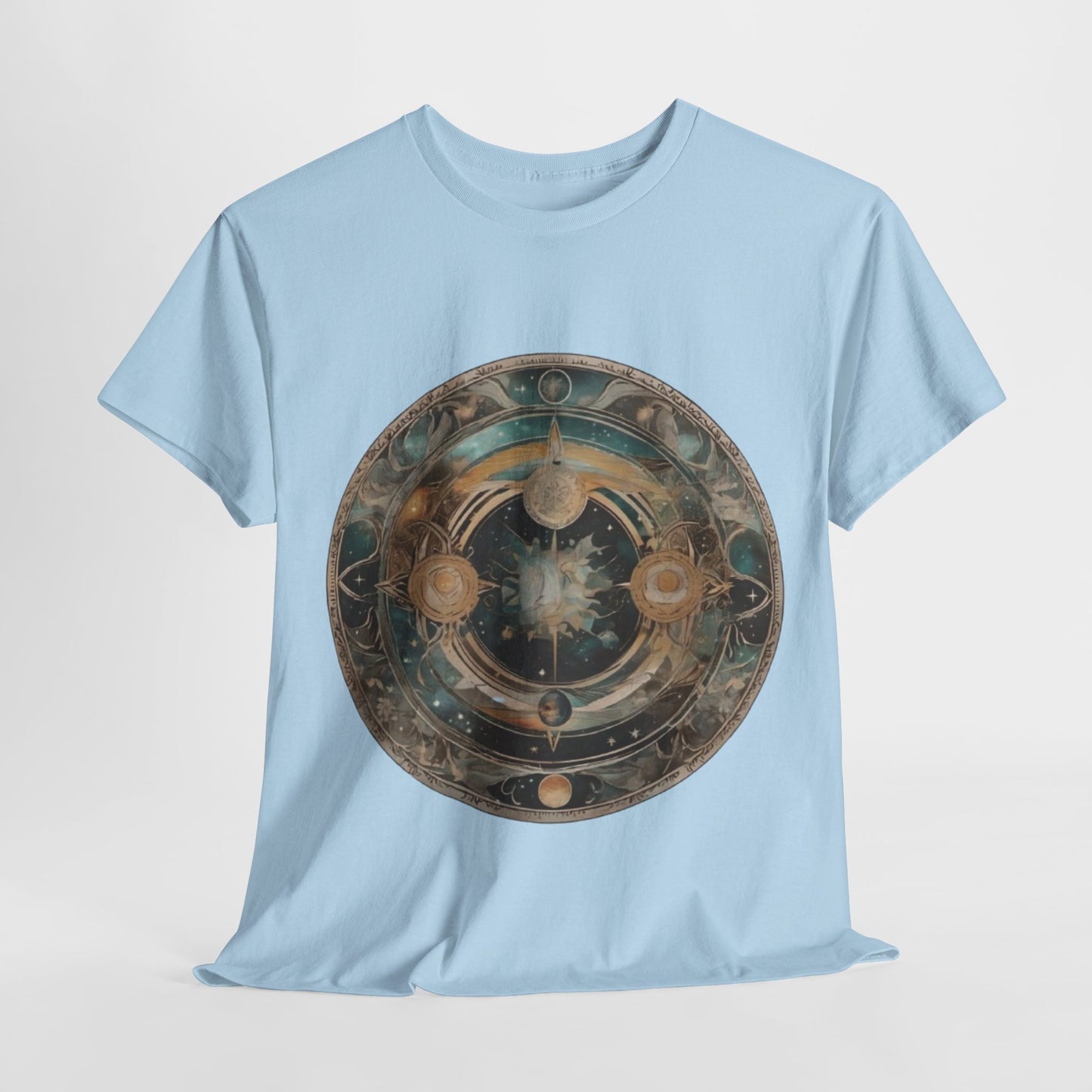 Celestial Mandala T-Shirt - Cosmic Art Design, Astral Map Tee - Mystical Universe Graphic, Galactic Compass T-Shirt