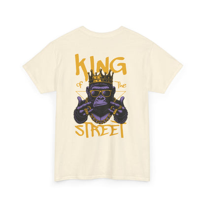 Jungle Royalty . King of the Concrete Jungle, Crowned Gorilla Tee, Silverback Sovereign Regal Gorilla T-Shirt