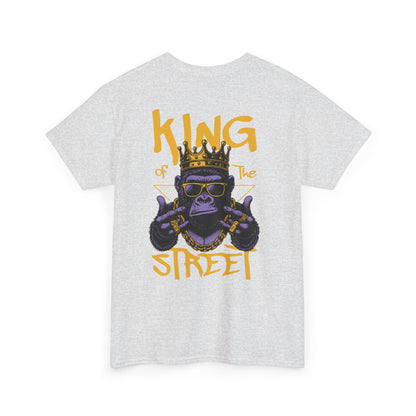 Jungle Royalty . King of the Concrete Jungle, Crowned Gorilla Tee, Silverback Sovereign Regal Gorilla T-Shirt