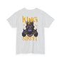 Jungle Royalty . King of the Concrete Jungle, Crowned Gorilla Tee, Silverback Sovereign Regal Gorilla T-Shirt