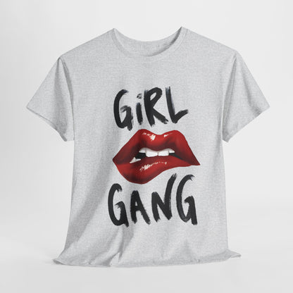 Girl Gang Lips Graphic T-Shirt,Fierce Girl Gang Tee,Bold Girl Gang Lip Print T-Shirt, Empowered Girl Gang Shirt, Sassy Girl Gang Graphic Tee