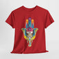 Hamsa Hand and Elephant Harmony T-Shirt, Lucky Charm Hamsa Hand and Elephant T-Shirt, World of Wonder Hamsa Hand and Elephant Journey T-Shirt