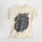 Epic Griffin Head T-Shirt - Intricate Metalwork Art, Steel Griffin Roar T-Shirt - Iconic Mythical Beast Design,