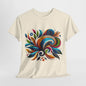 Colorful Swirl Art T-Shirt - Vibrant Abstract Design Tee, Rainbow Flourish Tee - Bold Abstract Graphic T-Shirt, Bright Abstract Swirls Shirt