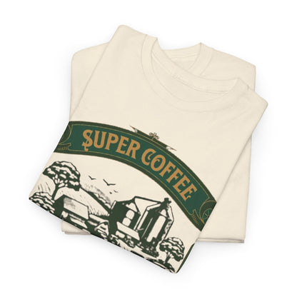 Super Coffee Farm Tee - Best Quality Natural Products, Vintage Coffee Farm - Super Coffee Beans Village, Organic Coffee Farm T-Shirt.