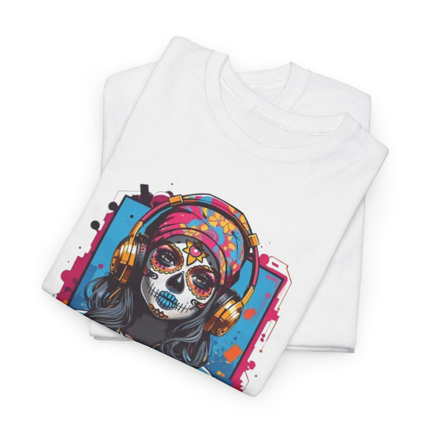 Anime Totenkopfmädchen Sugar Skull Symphony Musica Muerta,Totenkopf Troublemaker: Anime Girl with a Skull  T-Shirt