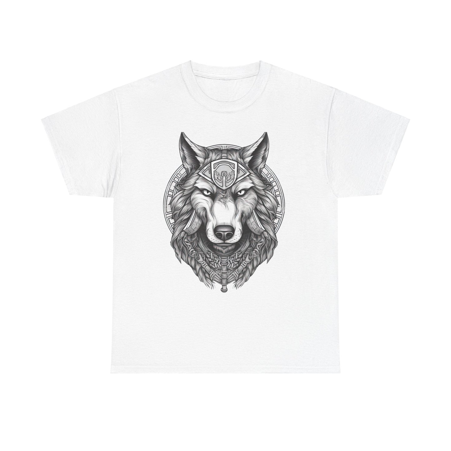 Galaxy Wolf: Howling at the Moon T-Shirt, Space Howler. Wolf in the Cosmos T-Shirt. Lone Wolf of the Stars Galactic Howl T-Shirt