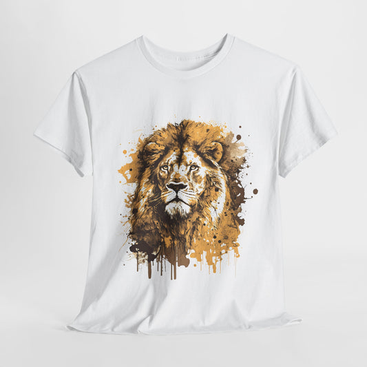 Majestic Lion: Unisex Heavy Cotton Tee,Wild and Free Lion Unisex Cotton Tee,Fierce and Fearless Lion Unisex T-Shirt.