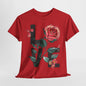 Blooming Love: Rose Graphic T-Shirt, Wear Your Heart on Your Sleeve Rose and Love Tee, Classic Romance Rose and Love T-Shirt