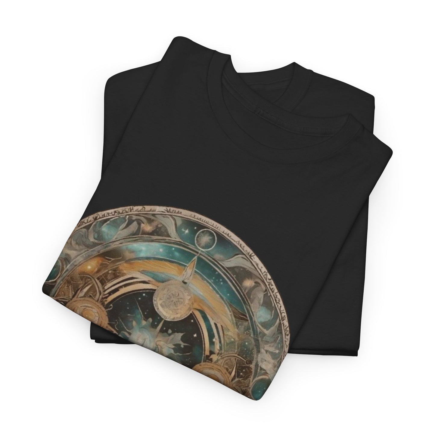 Celestial Mandala T-Shirt - Cosmic Art Design, Astral Map Tee - Mystical Universe Graphic, Galactic Compass T-Shirt