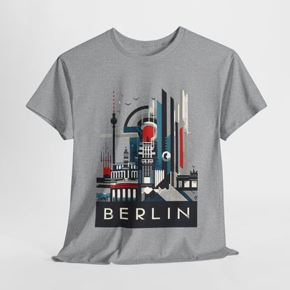 Berlin Cityscape Art Tee - Embrace Urban Elegance" "Explore Berlin's Iconic Landmarks with Our Graphic Tee Modern Berlin Skyline T-Shirt