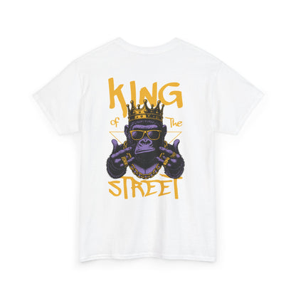 Jungle Royalty . King of the Concrete Jungle, Crowned Gorilla Tee, Silverback Sovereign Regal Gorilla T-Shirt