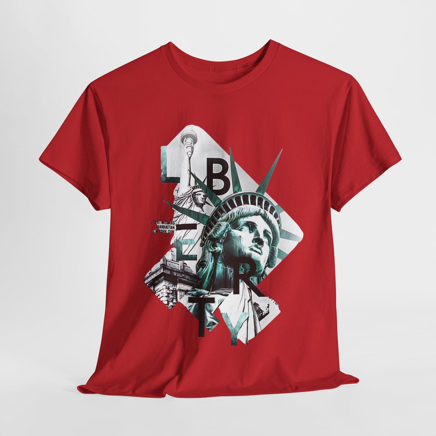 Statue of Liberty New York City T-Shirt, Liberty Island NYC Graphic Tee, New York Statue of Liberty Art Shirt.