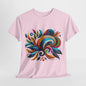 Colorful Swirl Art T-Shirt - Vibrant Abstract Design Tee, Rainbow Flourish Tee - Bold Abstract Graphic T-Shirt, Bright Abstract Swirls Shirt