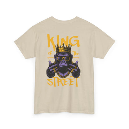 Jungle Royalty . King of the Concrete Jungle, Crowned Gorilla Tee, Silverback Sovereign Regal Gorilla T-Shirt