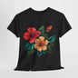 Tropical Paradise, Hibiscus Flower Tee, Blooming Beauty Watercolor Hibiscus T-Shirt, Island Vibes, Hibiscus Flower Graphic Tee