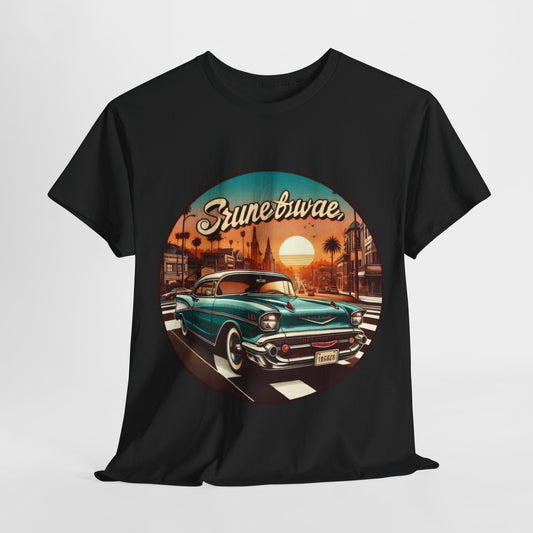 Vintage Car Classic T-Shirt,Black Canvas Classic Car Tee,Cruise in a Classic T-Shirt , Motor City Muscle Vintage Car Tee.