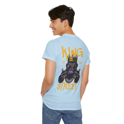 Jungle Royalty . King of the Concrete Jungle, Crowned Gorilla Tee, Silverback Sovereign Regal Gorilla T-Shirt