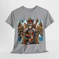 Royal Monkey King Graphic T-Shirt, Majestic Monkey Throne Tee, King of the Jungle Monkey T-Shirt