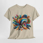 Colorful Swirl Art T-Shirt - Vibrant Abstract Design Tee, Rainbow Flourish Tee - Bold Abstract Graphic T-Shirt, Bright Abstract Swirls Shirt