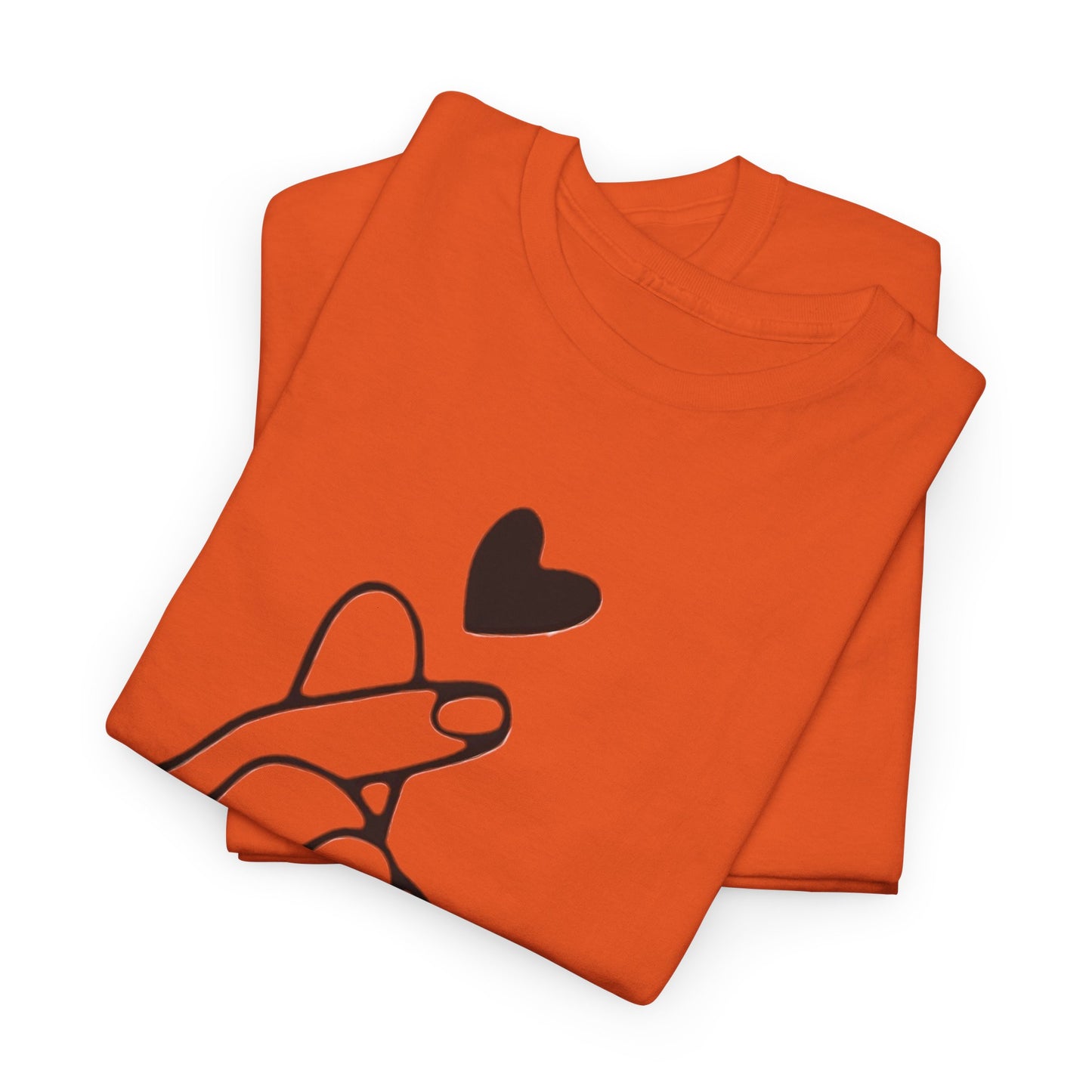 Hand Heart Love T-Shirt,Sending Love: Hand Heart Gesture Tee,Love Sign Language Tee .