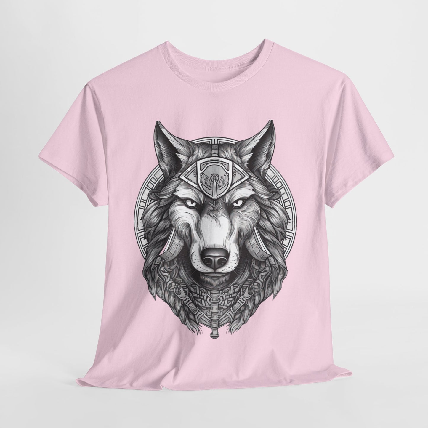 Galaxy Wolf: Howling at the Moon T-Shirt, Space Howler. Wolf in the Cosmos T-Shirt. Lone Wolf of the Stars Galactic Howl T-Shirt