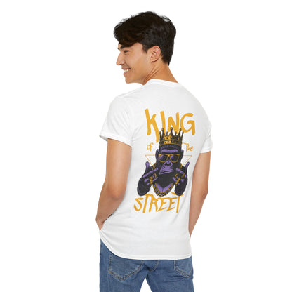 Jungle Royalty . King of the Concrete Jungle, Crowned Gorilla Tee, Silverback Sovereign Regal Gorilla T-Shirt