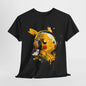 Party Time: Cute Character with Headphones T-Shirt, Electric Vibe Lightning Bolt and Headphones Tee, Amped Up Character