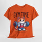 Gym Cat T-Shirt -Cute Workout Motivation Tee, Kawaii Gym Time T-Shirt - Adorable Fitness Cat Design, Workout Kitty Tee - Fun Gym Motivation.