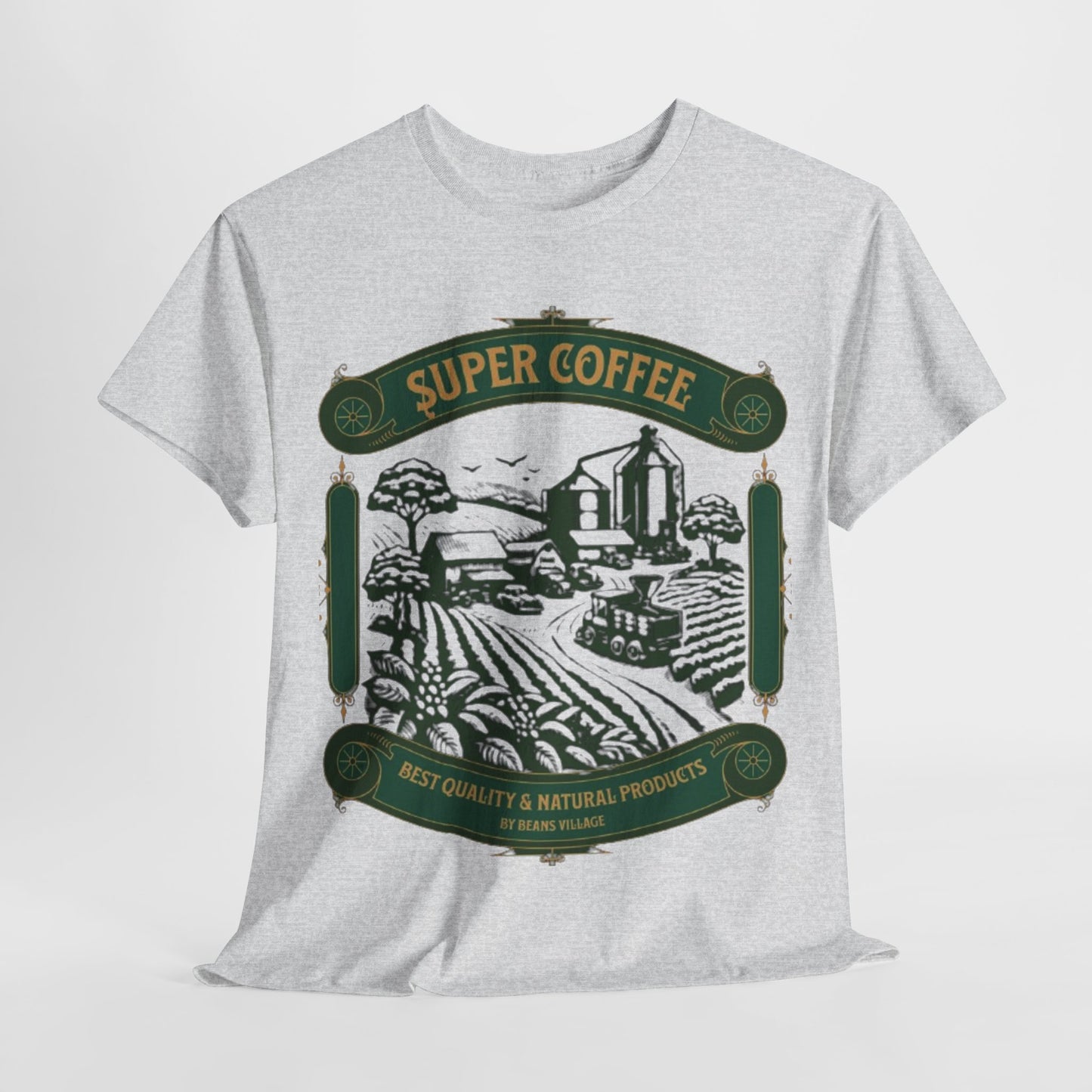 Super Coffee Farm Tee - Best Quality Natural Products, Vintage Coffee Farm - Super Coffee Beans Village, Organic Coffee Farm T-Shirt.