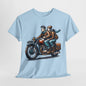 Ride Together: Couples Motorcycle Graphic Tee, Biker Duo. Man and Woman Motorcycle T-Shirt, Adventure Awaits. Couples Motorcycle Photo Tee