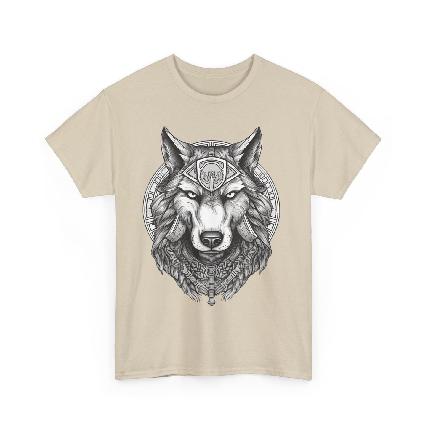 Galaxy Wolf: Howling at the Moon T-Shirt, Space Howler. Wolf in the Cosmos T-Shirt. Lone Wolf of the Stars Galactic Howl T-Shirt