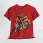 Ride Free: Motorcycle Graphic Cotton Tee Born to Ride Classic Motorcycle T-Shirt Motorcycle Madness Bold Graphic T-Shirt.