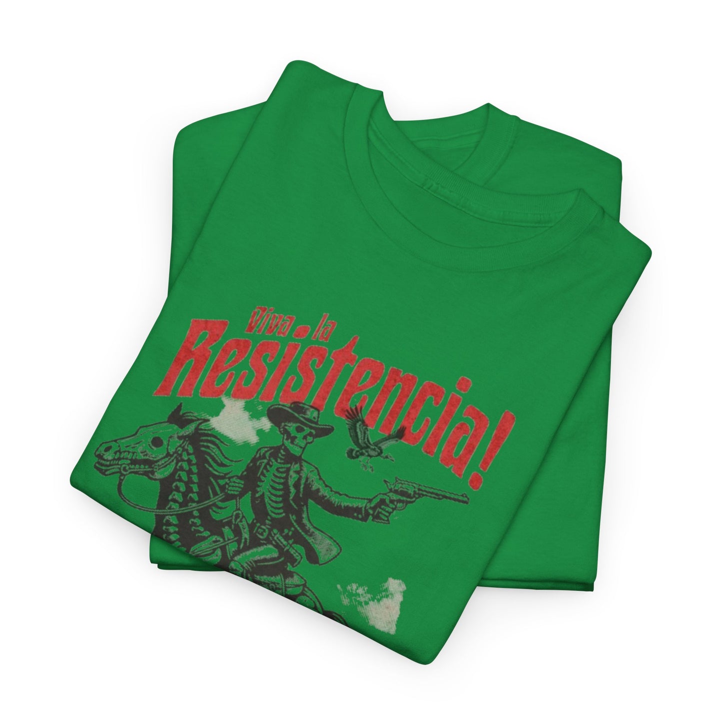 Viva la Resistencia T-Shirt - Revolutionary Rider Design, Resistencia Rebel Graphic Tee - Viva la Resistencia, Revolutionary Spirit T-Shirt.