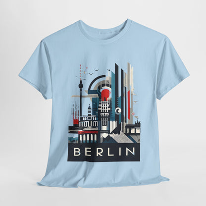 Berlin Cityscape Art Tee - Embrace Urban Elegance" "Explore Berlin's Iconic Landmarks with Our Graphic Tee Modern Berlin Skyline T-Shirt