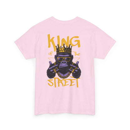 Jungle Royalty . King of the Concrete Jungle, Crowned Gorilla Tee, Silverback Sovereign Regal Gorilla T-Shirt