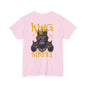 Jungle Royalty . King of the Concrete Jungle, Crowned Gorilla Tee, Silverback Sovereign Regal Gorilla T-Shirt